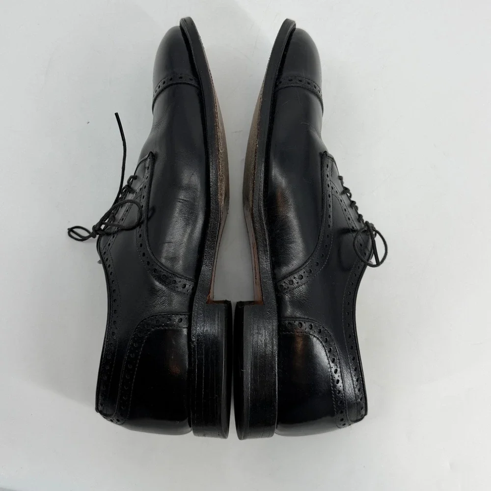 Allen Edmonds Colton Cap Toe Oxfords‎ Black Leather Men's 11 EEE USA